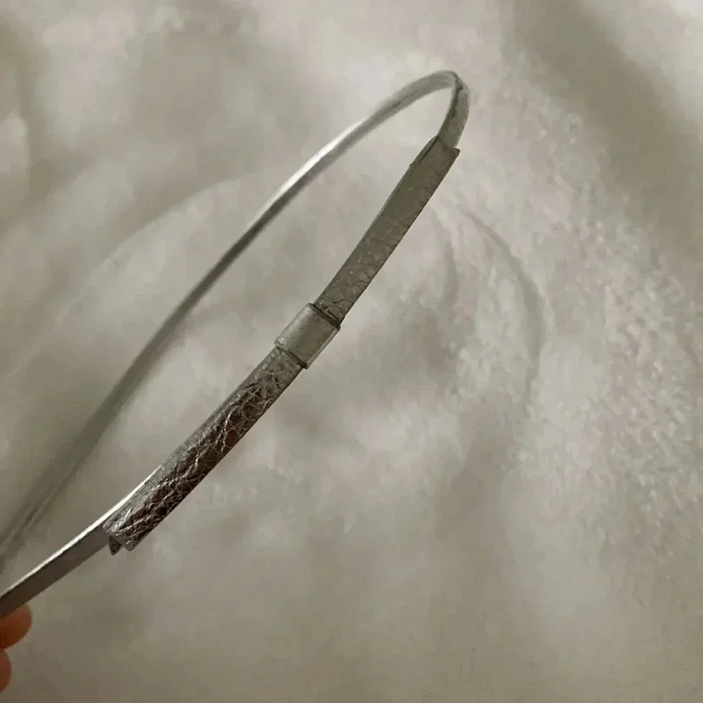 Silver Headband with Accent Bow J. Crew - Picture 3 of 5